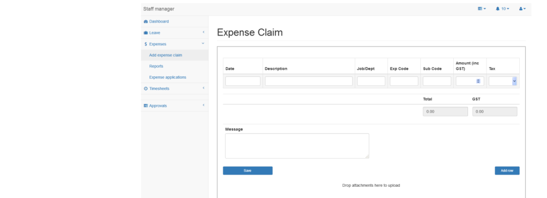 Simplified expense processing